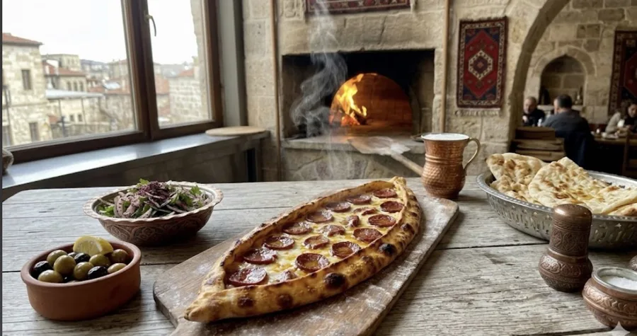 Sucuklu Pide